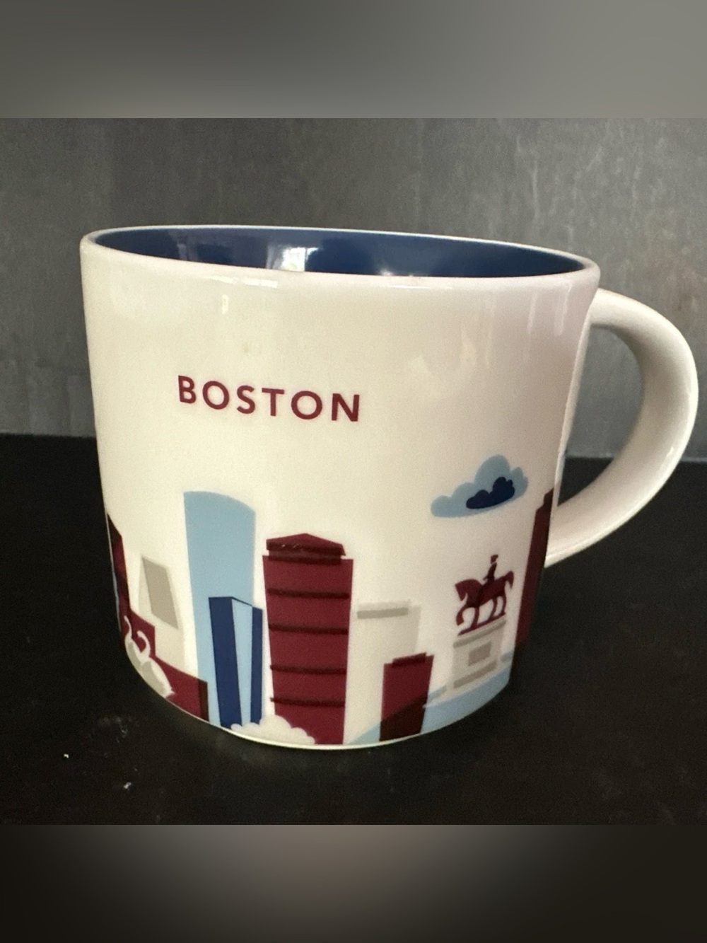 Starbucks Boston MA You Are Here 14oz Coffee Mug 2017 YAH Tea Cup No Box